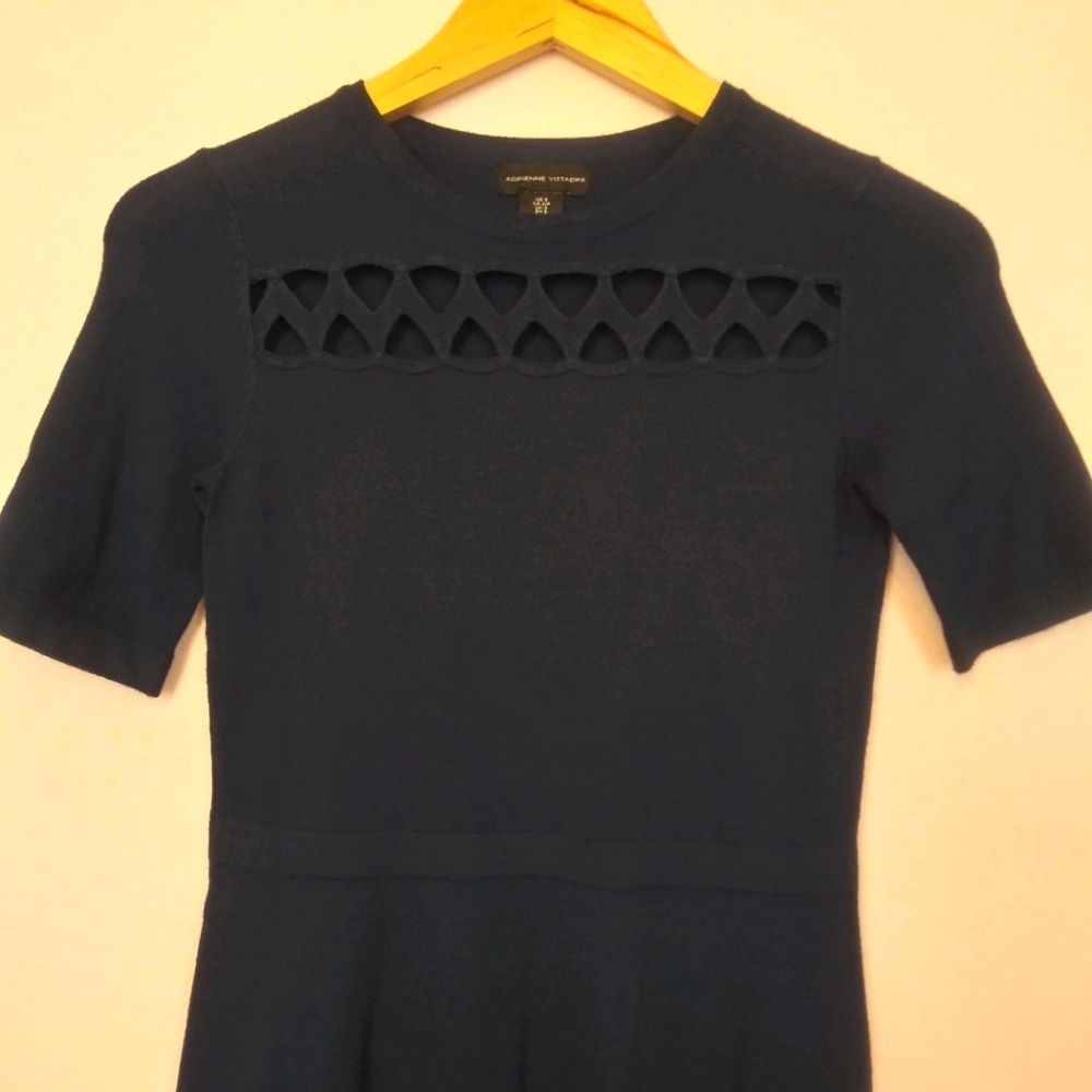 Adrienne Vittadini Cut-out knit dress